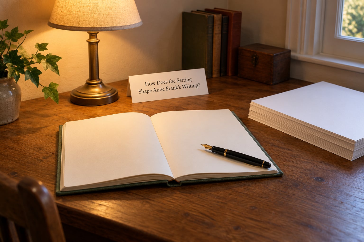 How Does the Setting Shape Anne Frank's Writing?