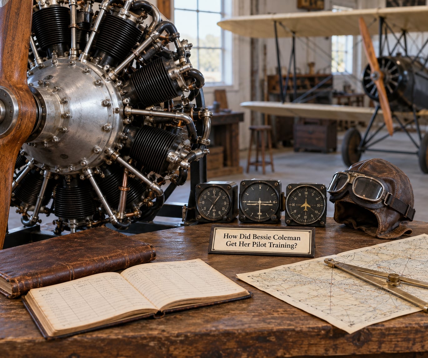 How Did Bessie Coleman Get Her Pilot Training?