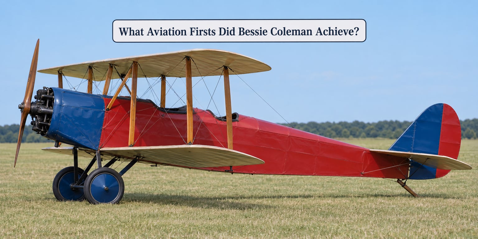 What Aviation Firsts Did Bessie Coleman Achieve?