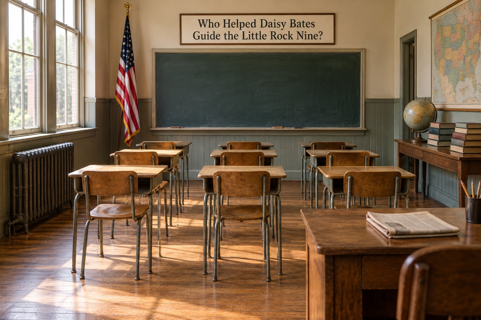 Who Helped Daisy Bates Guide the Little Rock Nine?