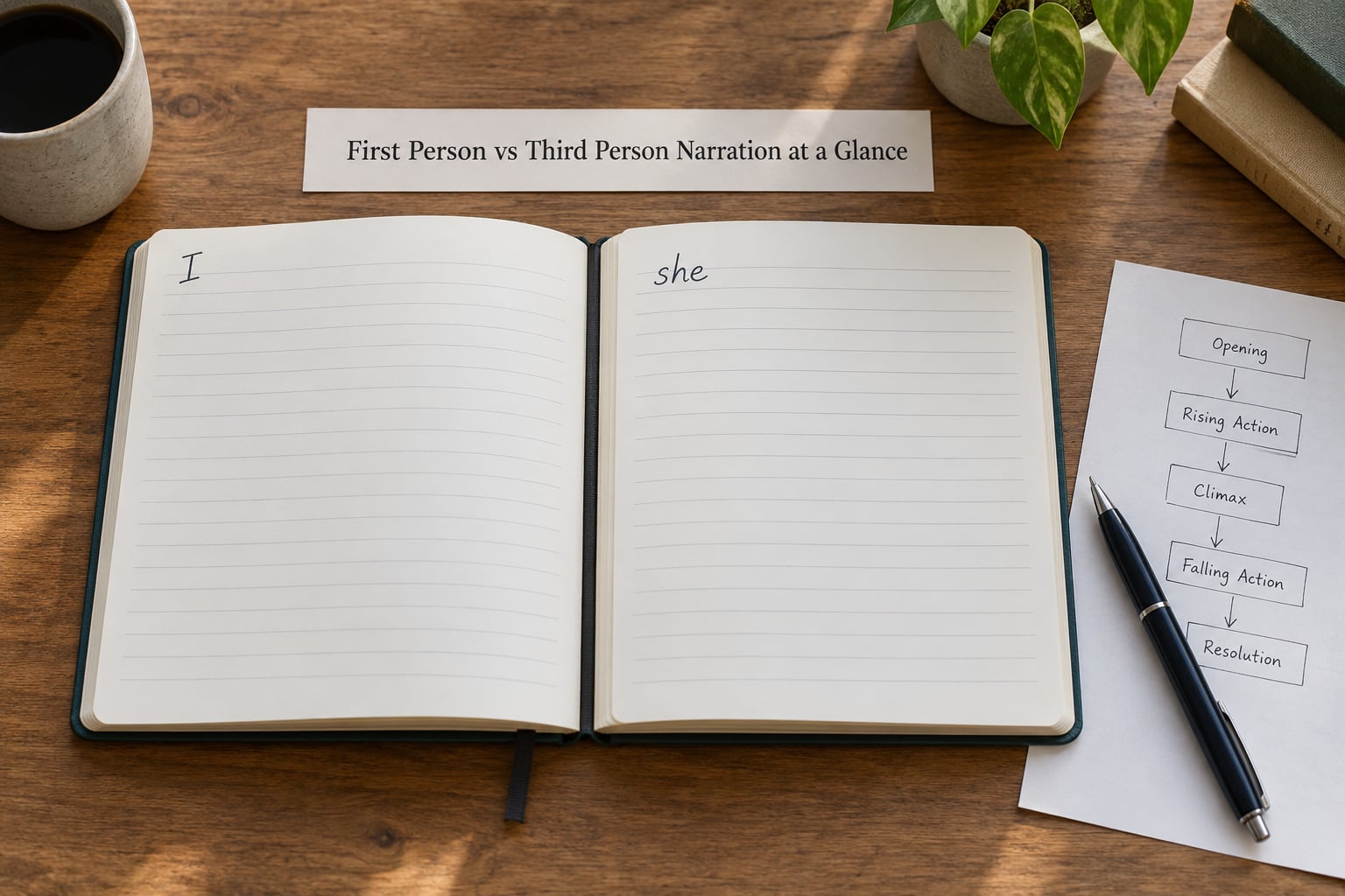 First Person vs Third Person Narration at a Glance
