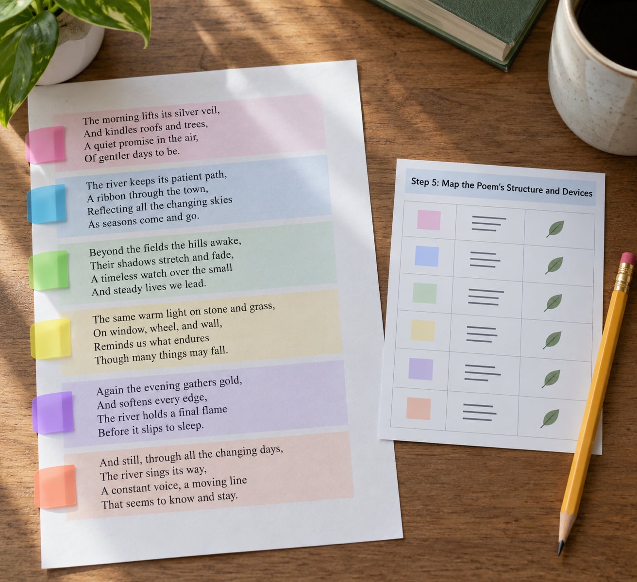 Step 5: Map the Poem's Structure and Devices