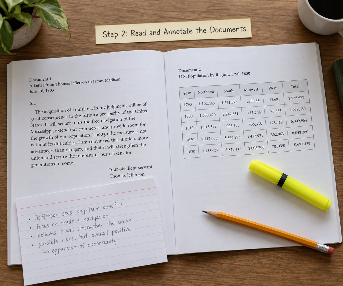 Step 2: Read and Annotate the Documents