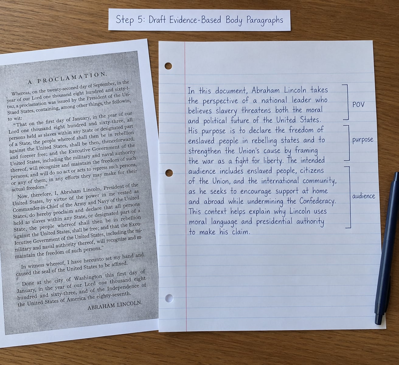 Step 5: Draft Evidence-Based Body Paragraphs