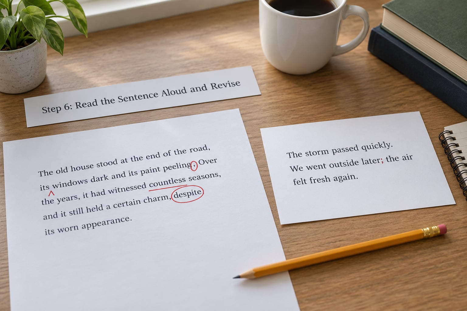 Step 6: Read the Sentence Aloud and Revise