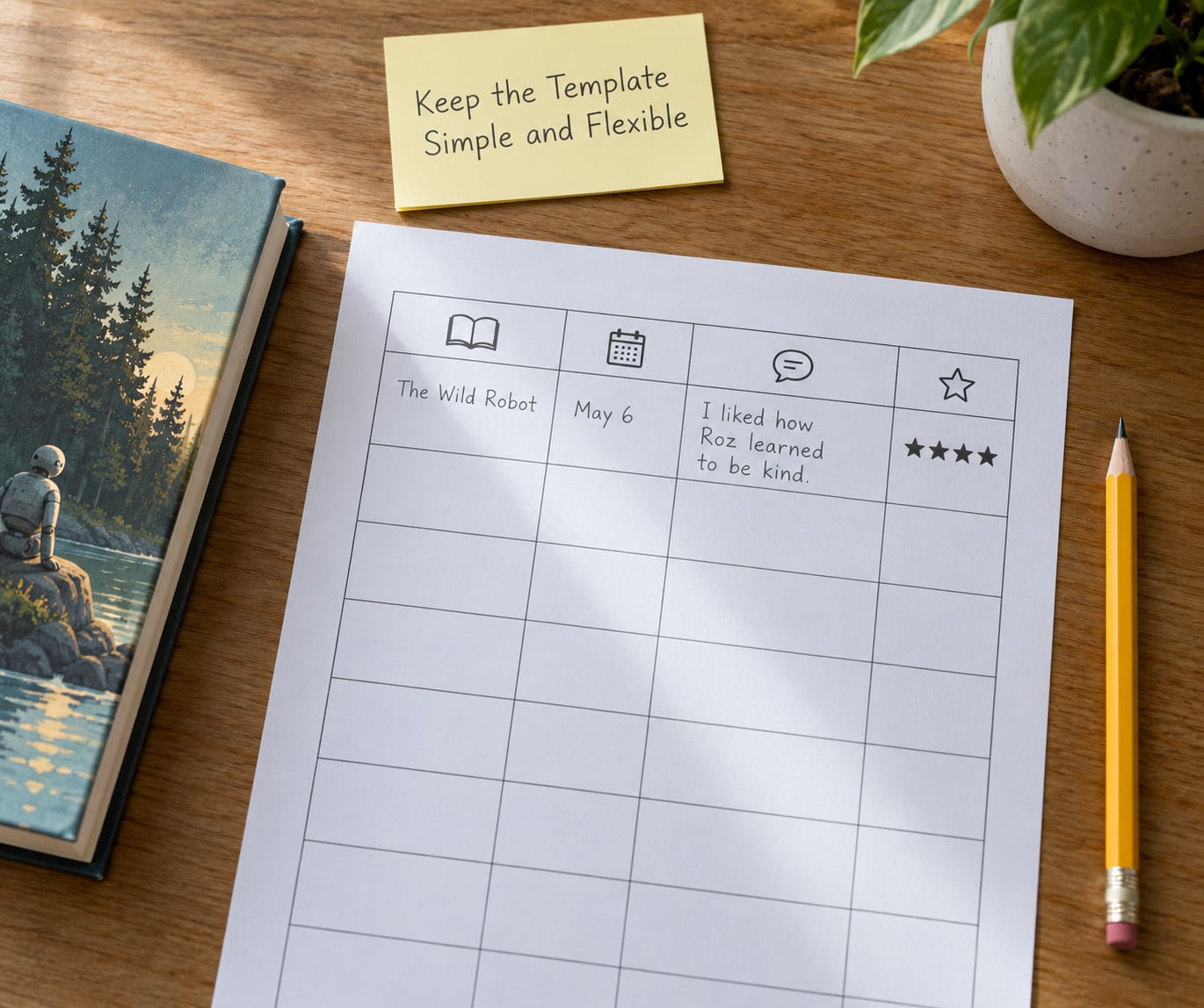 Keep the Template Simple and Flexible