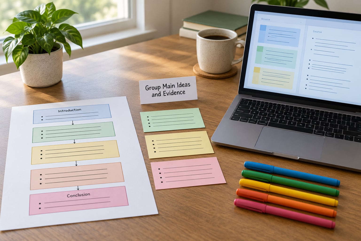Group Main Ideas and Evidence