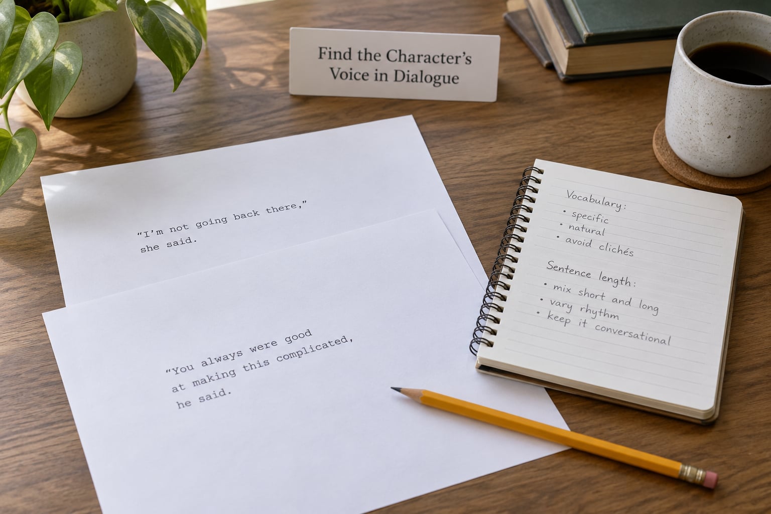 Find the Character's Voice in Dialogue
