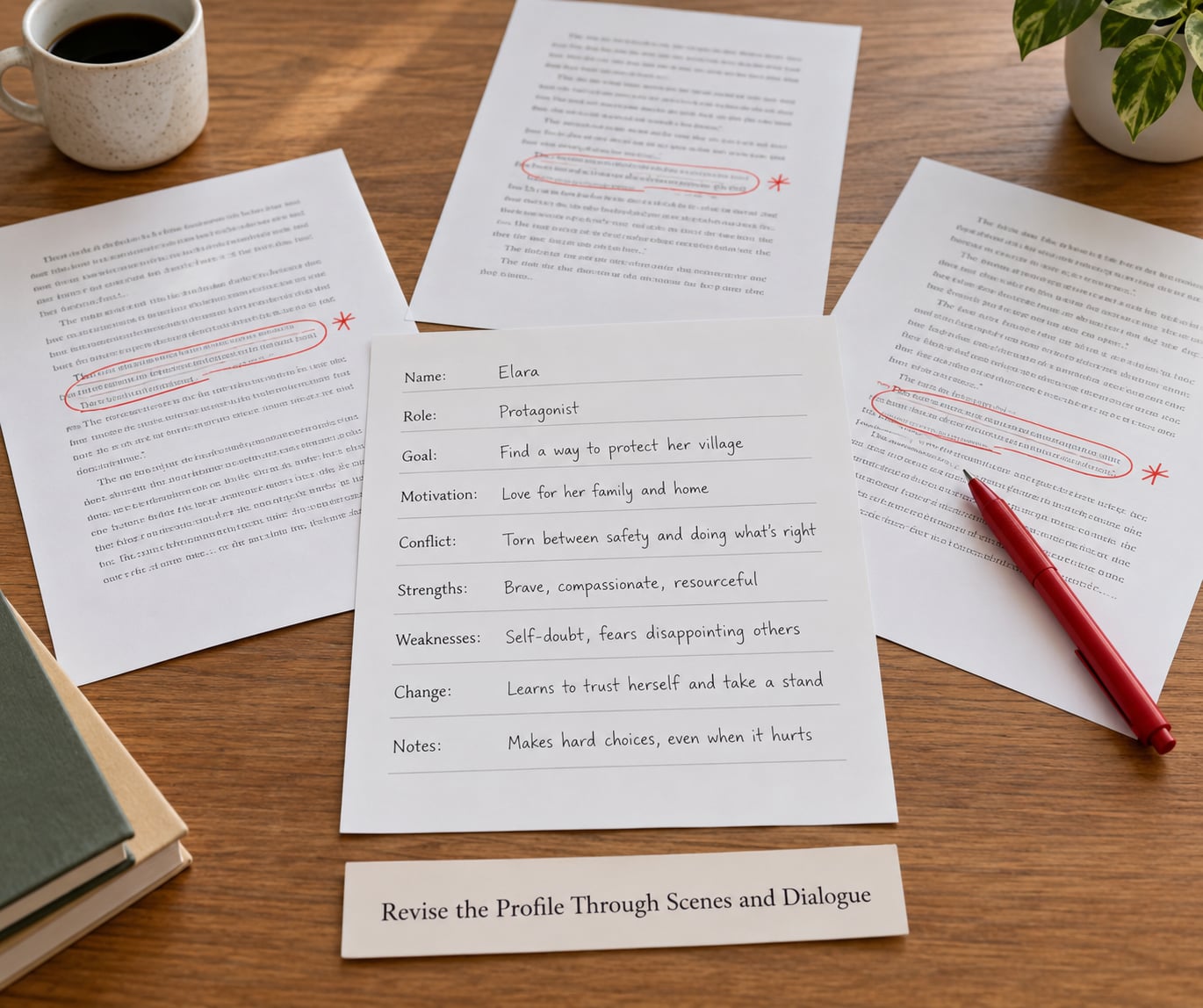 Revise the Profile Through Scenes and Dialogue
