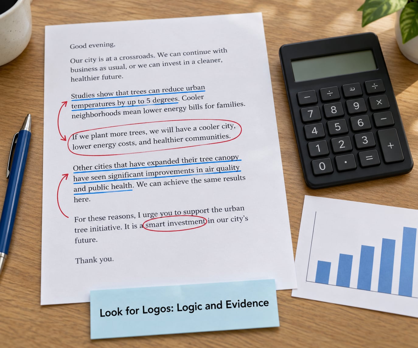 Look for Logos: Logic and Evidence