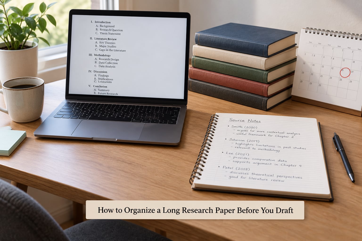 How to Organize a Long Research Paper Before You Draft