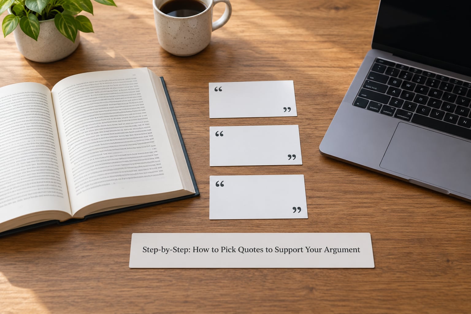 Step-by-Step: How to Pick Quotes to Support Your Argument