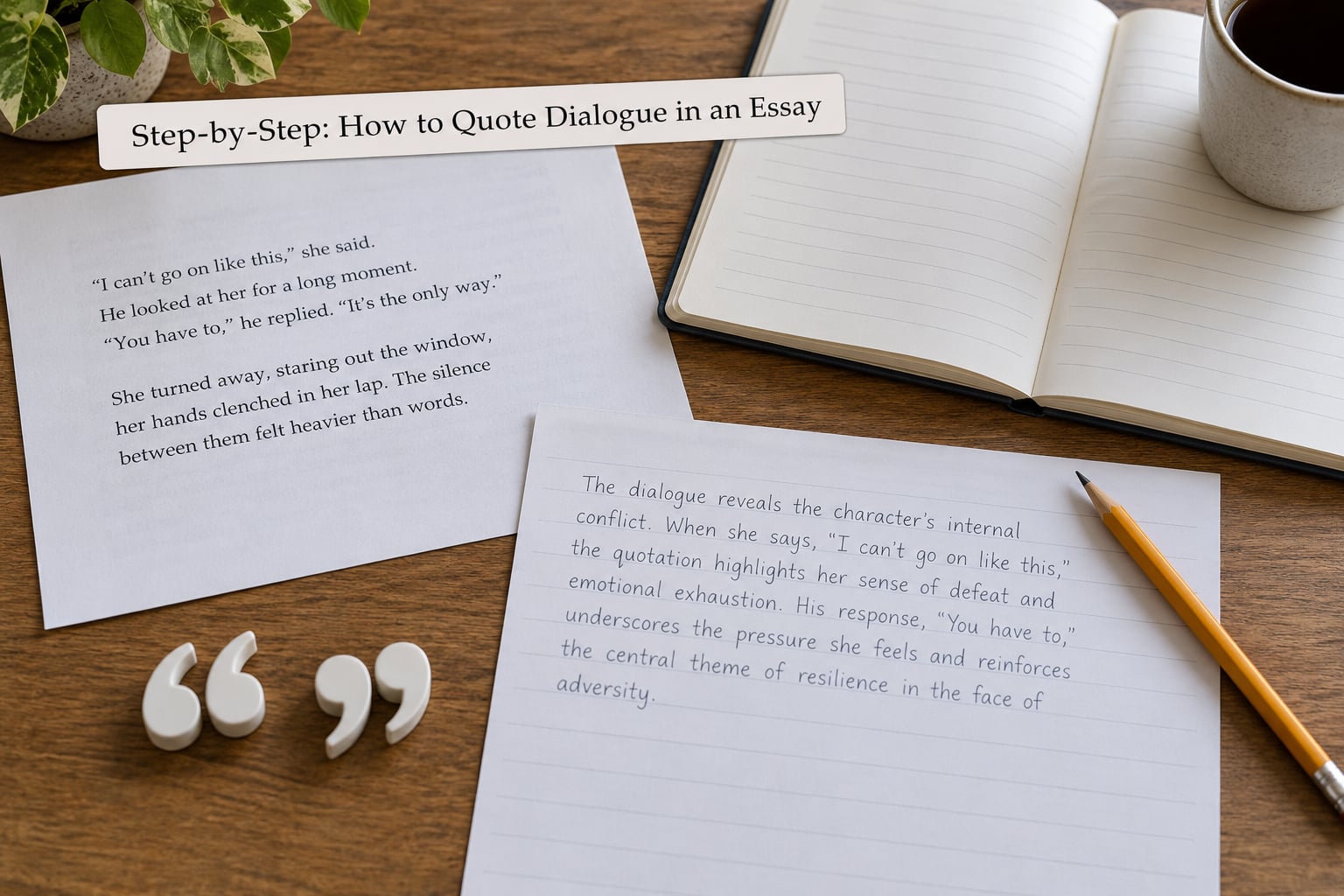 Step-by-Step: How to Quote Dialogue in an Essay