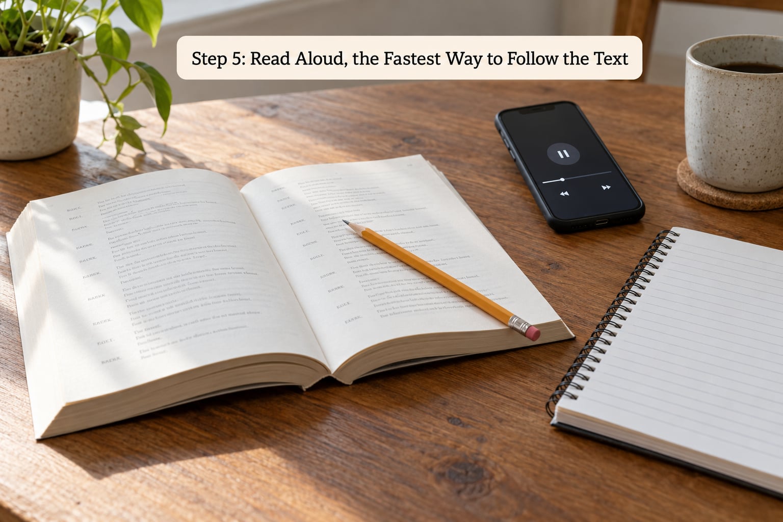 Step 5: Read Aloud, the Fastest Way to Follow the Text