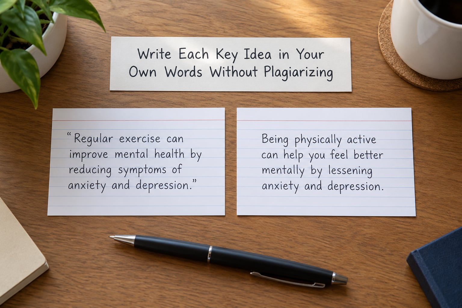 Write Each Key Idea in Your Own Words Without Plagiarizing