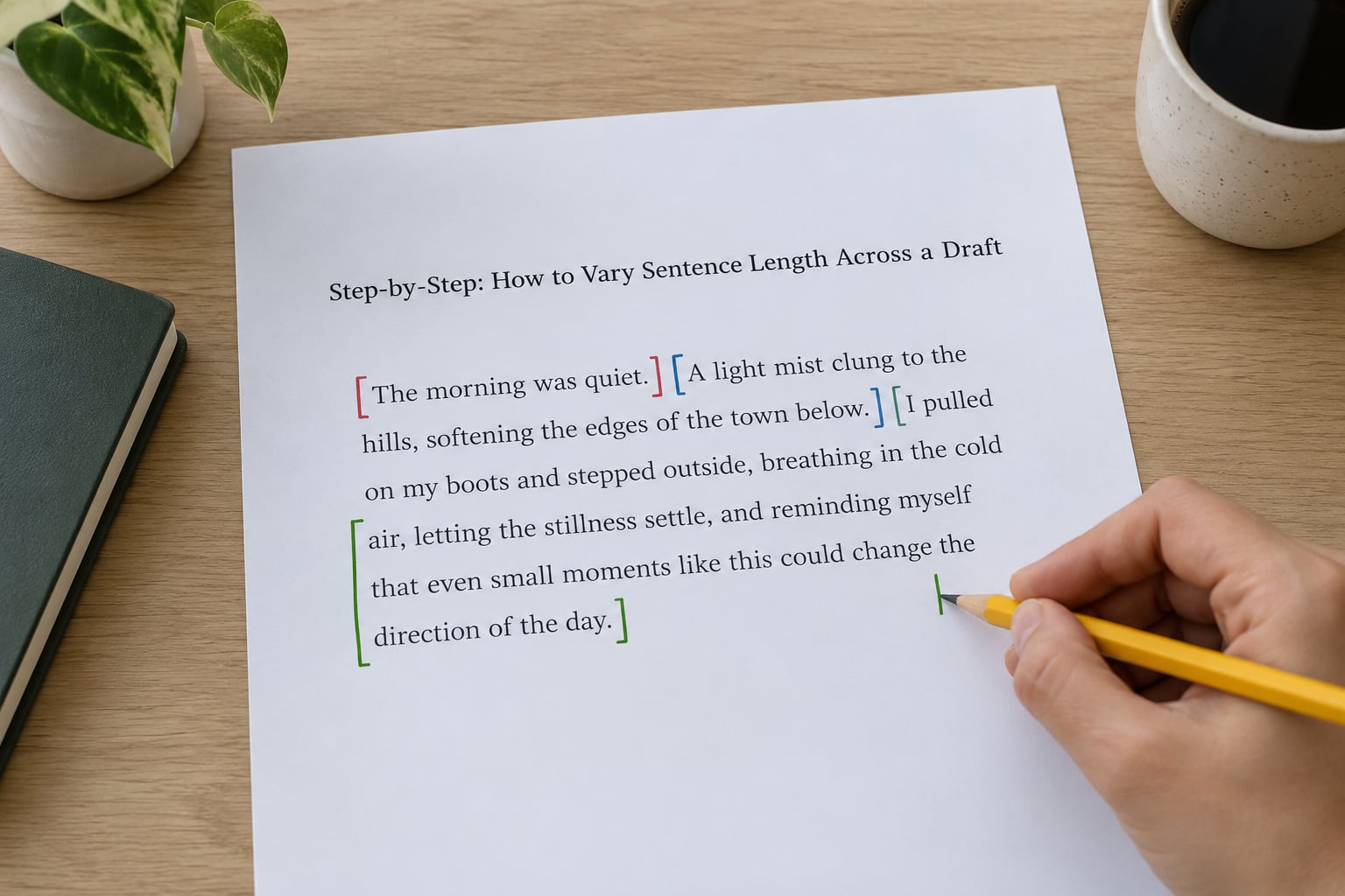 Step-by-Step: How to Vary Sentence Length Across a Draft
