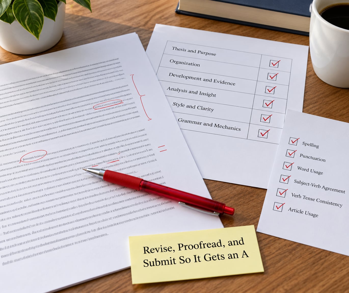 Revise, Proofread, and Submit So It Gets an A