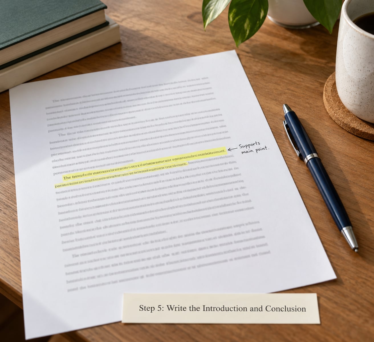 Step 5: Write the Introduction and Conclusion