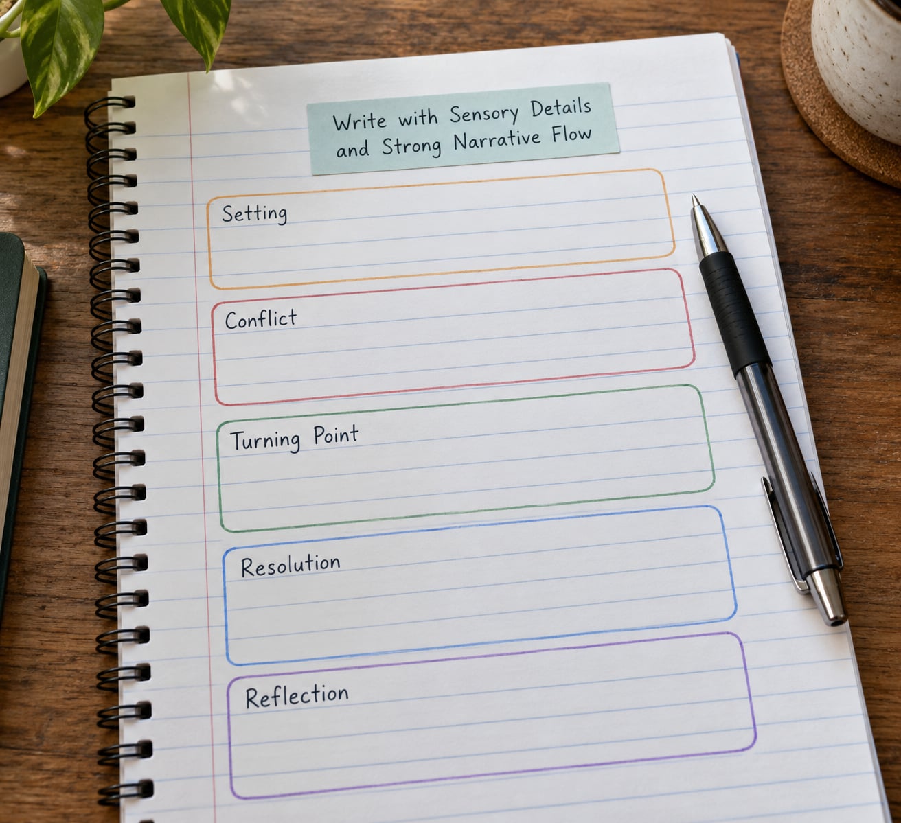 Write with Sensory Details and Strong Narrative Flow