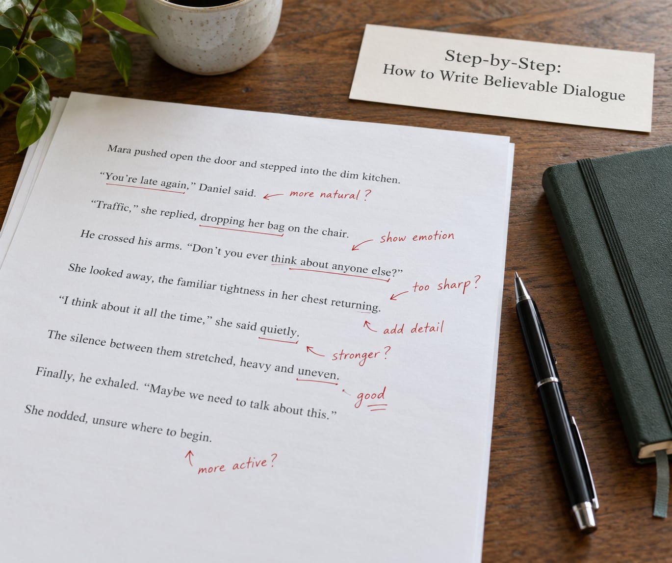 Step-by-Step: How to Write Believable Dialogue