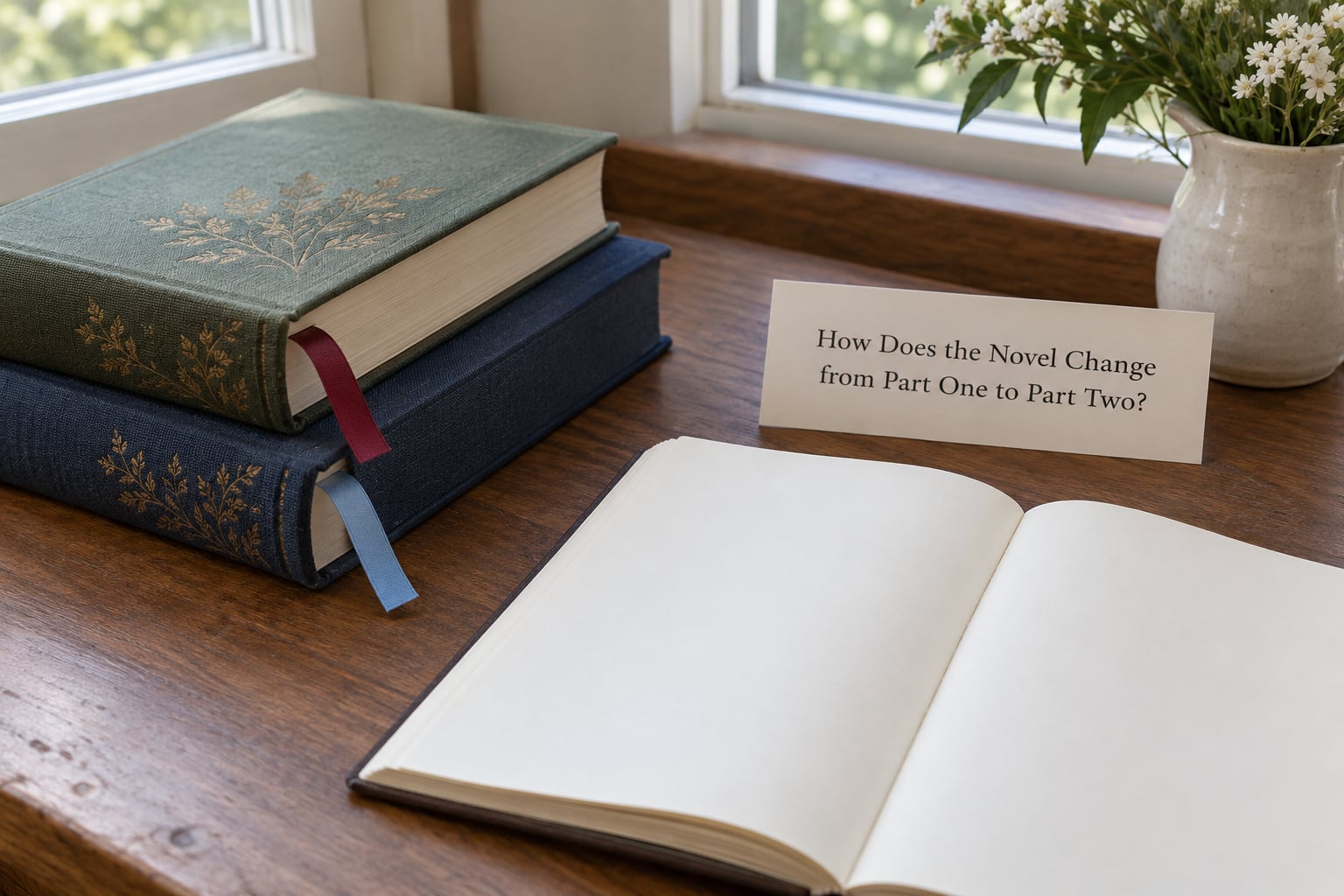 How Does the Novel Change from Part One to Part Two?