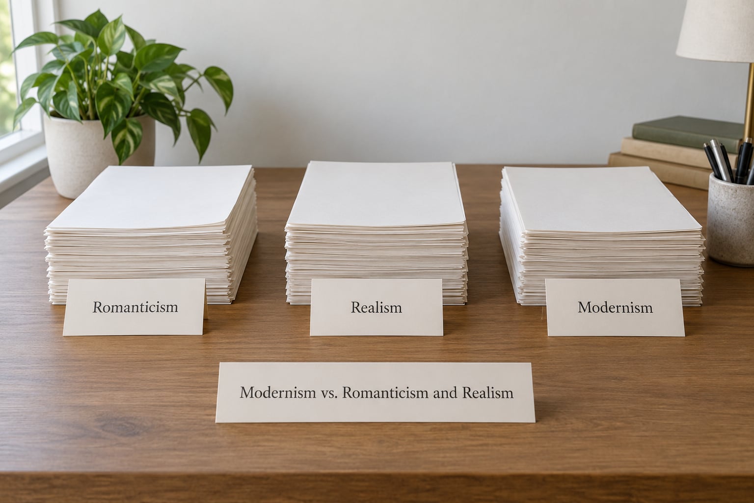 Modernism vs. Romanticism and Realism
