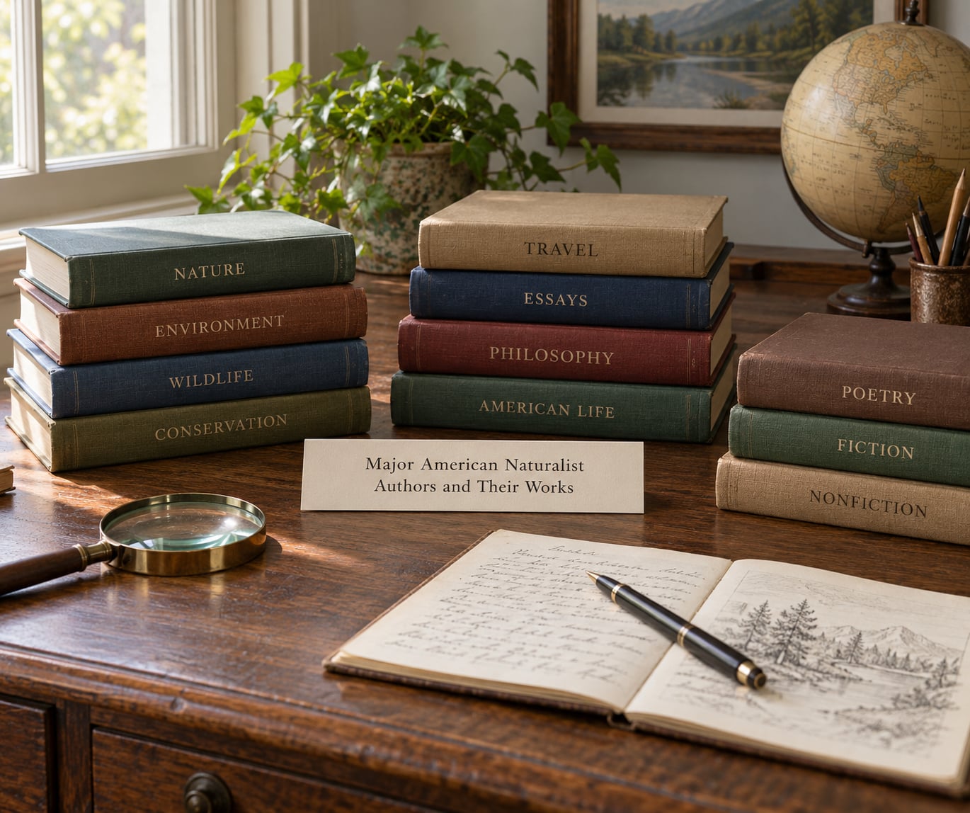 Major American Naturalist Authors and Their Works