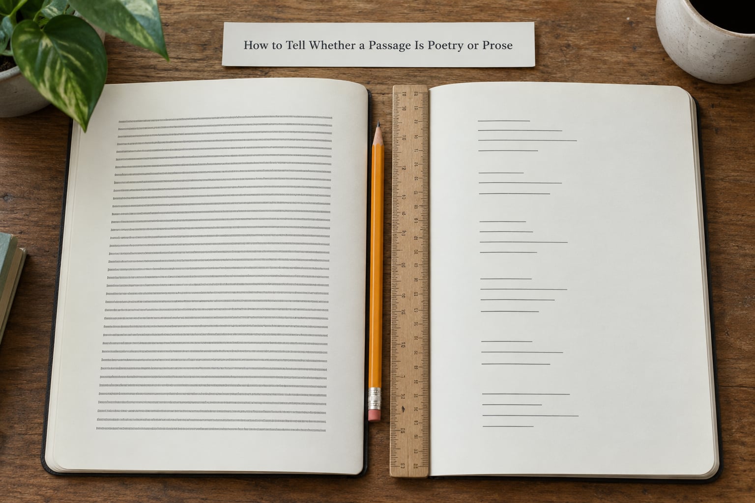 How to Tell Whether a Passage Is Poetry or Prose