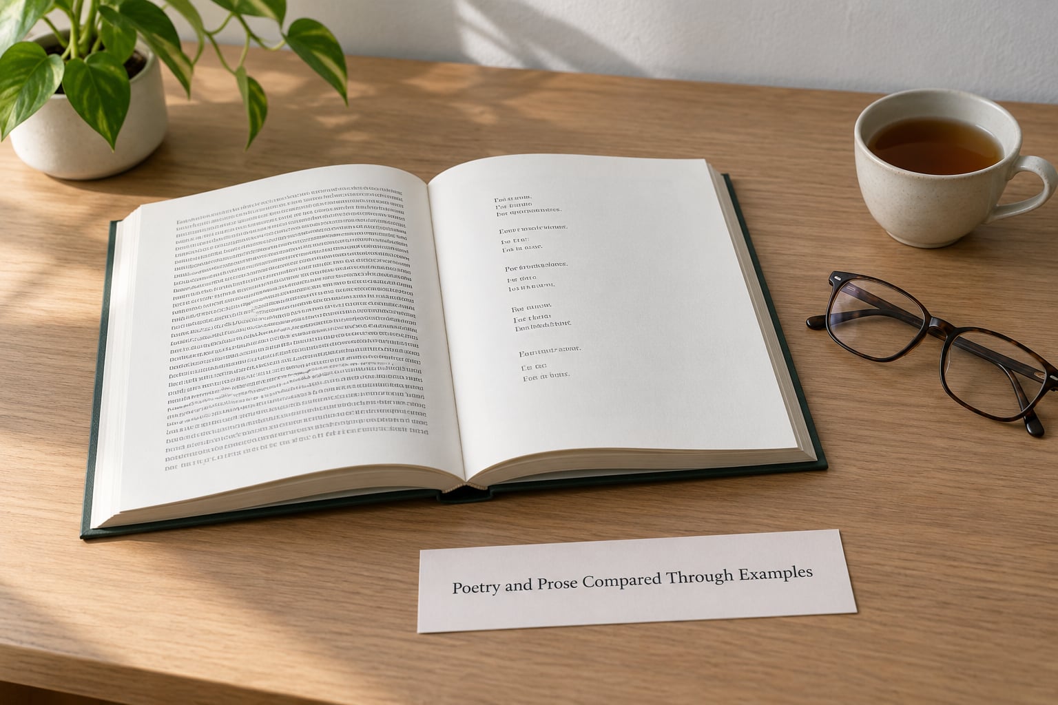 Poetry and Prose Compared Through Examples
