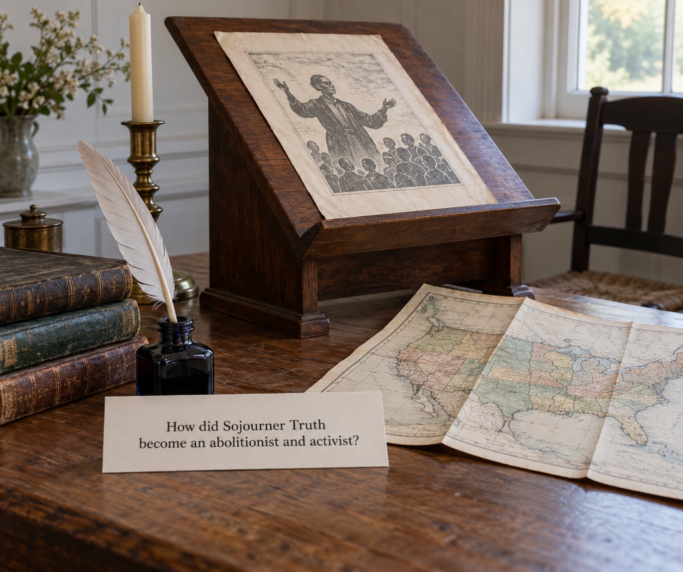 How did Sojourner Truth become an abolitionist and activist?