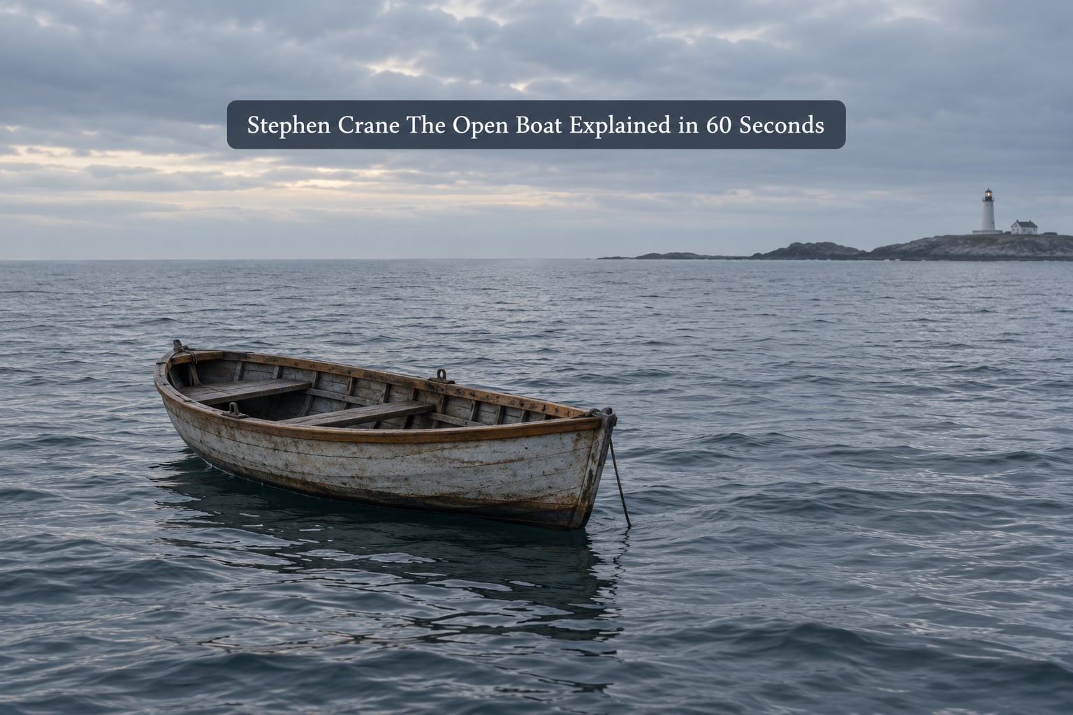 Stephen Crane The Open Boat Explained in 60 Seconds